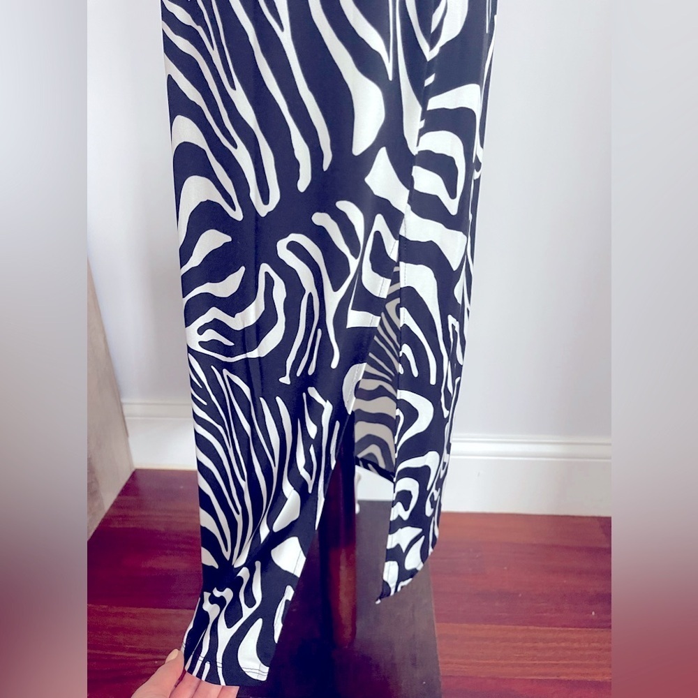 Vila cami maxi dress in zebra print - Picture 9 of 10